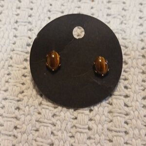 BEAUTIFUL CATS EYE STUD EARRINGS